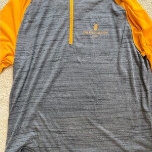 Vuori Gray and Yellow Polo Shirt